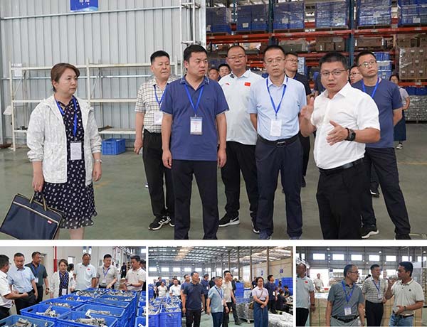 领导一行参观了bb贝博中国产品展厅和车间