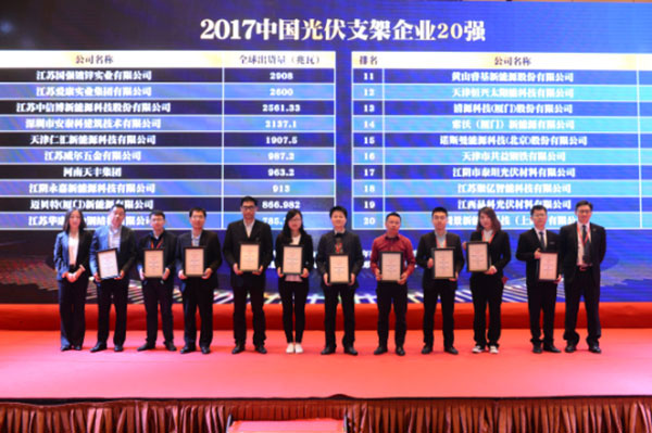 bb贝博中国(厦门)蝉联中国光伏支架企业20强排行榜